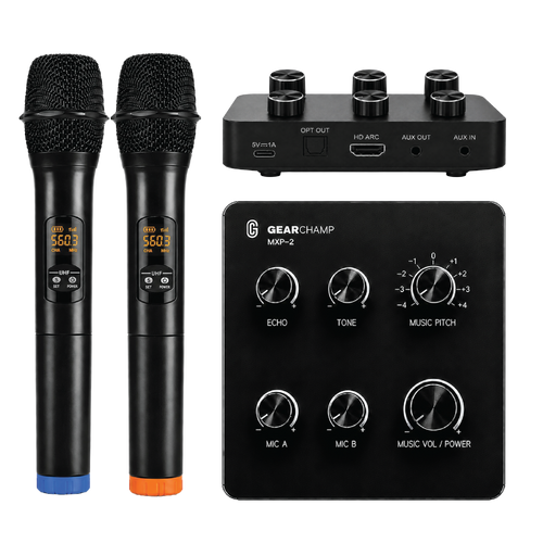 Wireless Mic Karaoke Mixer