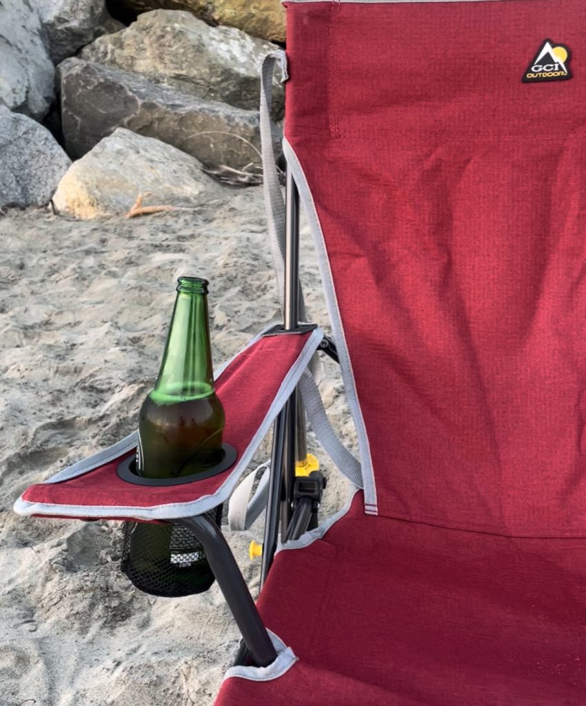 camping chair with cup holder